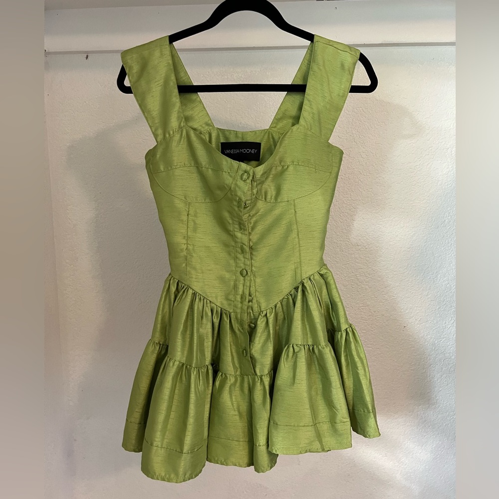 Vanessa Mooney best selling Elizabeth romper in a limited edition green